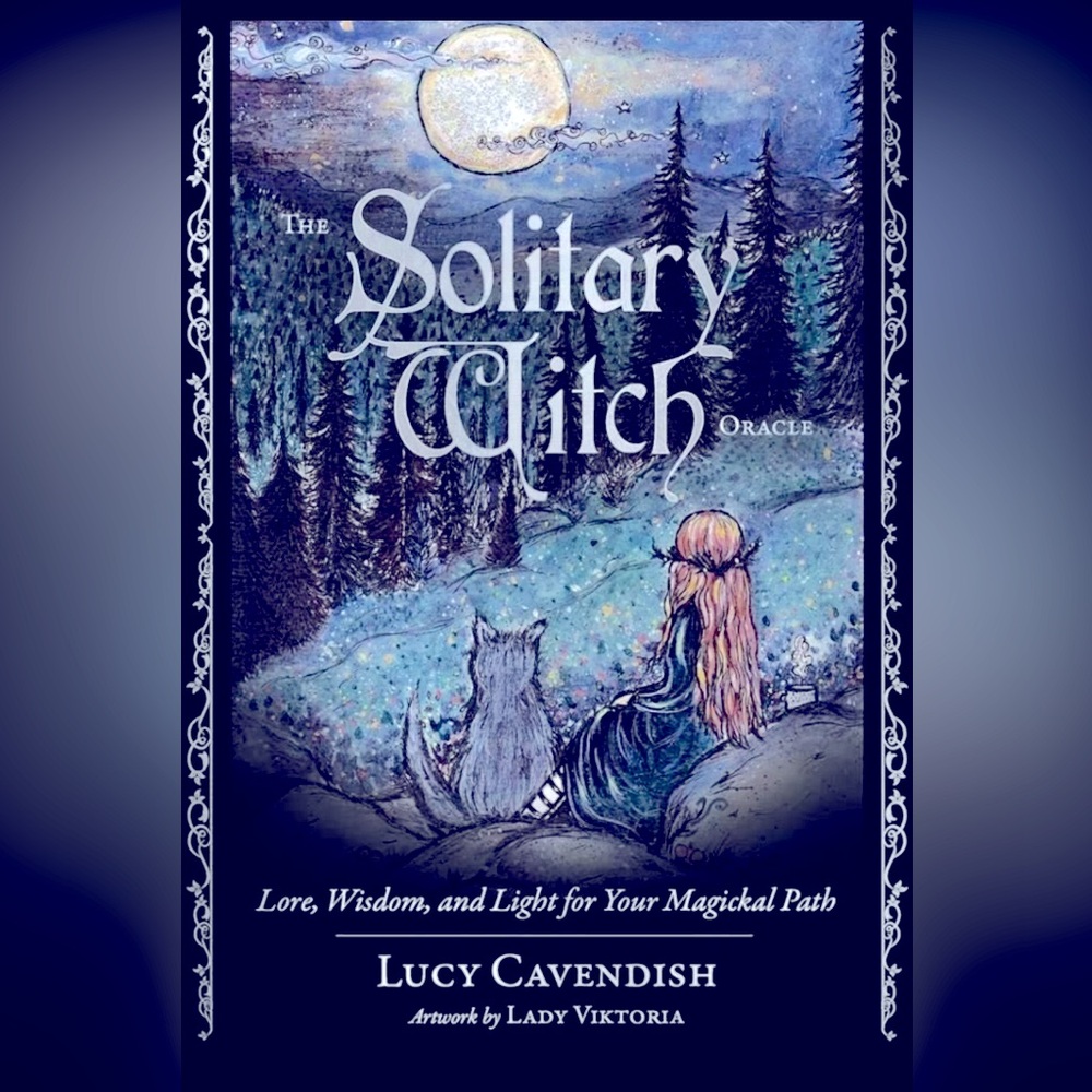 The Solitary Witch Tarot Deck .. comes with a 1” selenite EUC